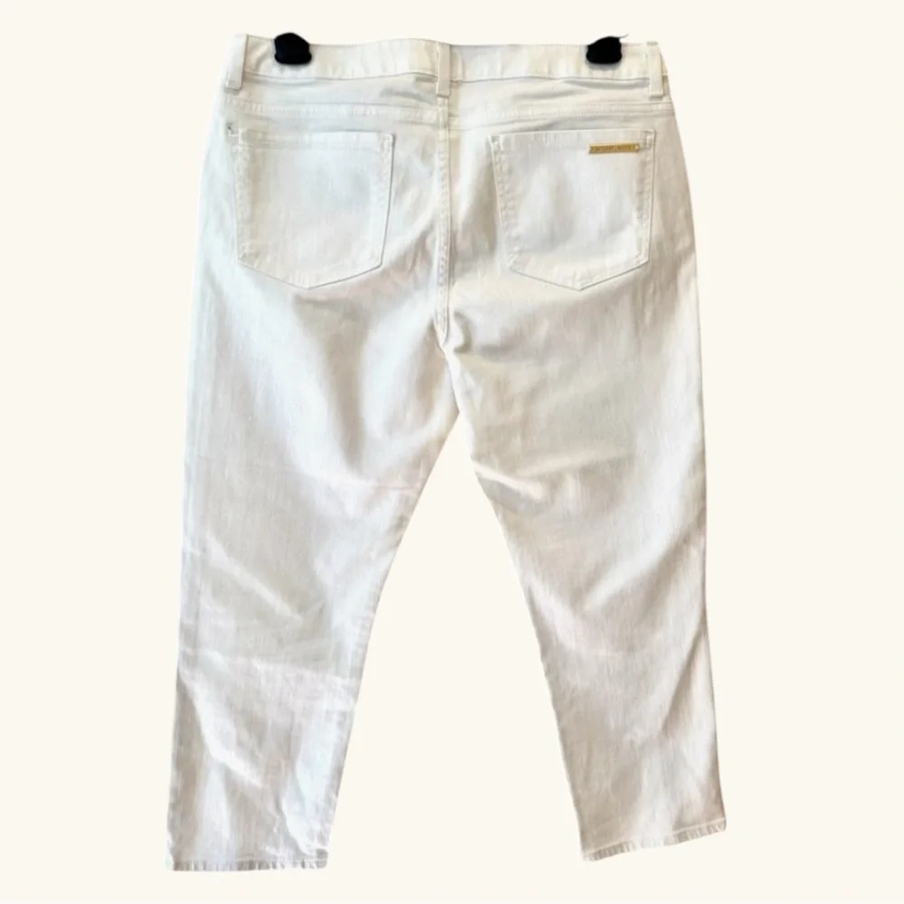 🤍 Michael Kors: White Cropped Jeans | Size 12 | Cotton Spandex
